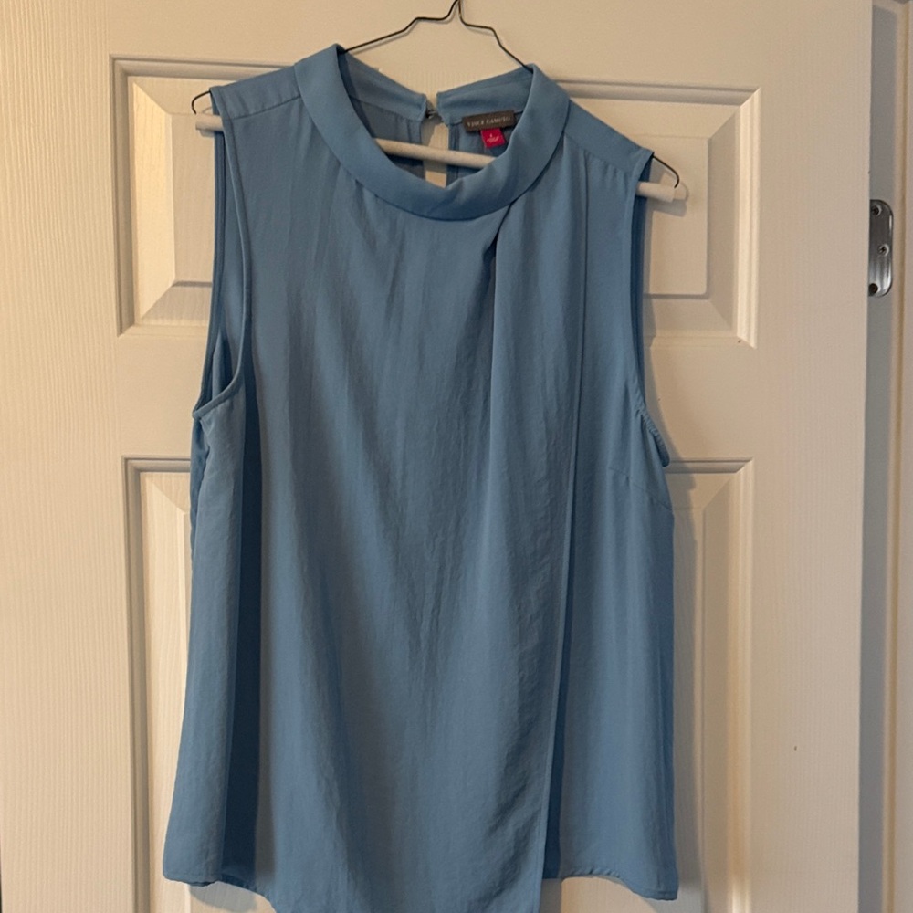 Vince Camuto Light Blue Sleeveless Blouse